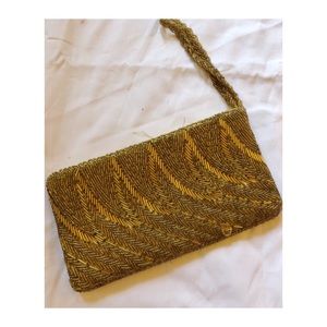 Vintage 40’s Beaded Gold Purse